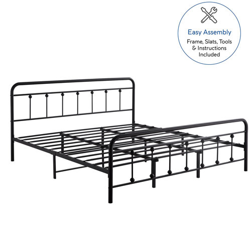 Andover Mills™ Ashburton 40" Standard Modernism Metal Bed Frame with